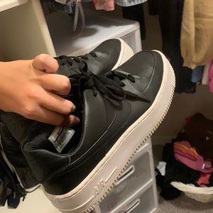 Black Nike Air Force ones